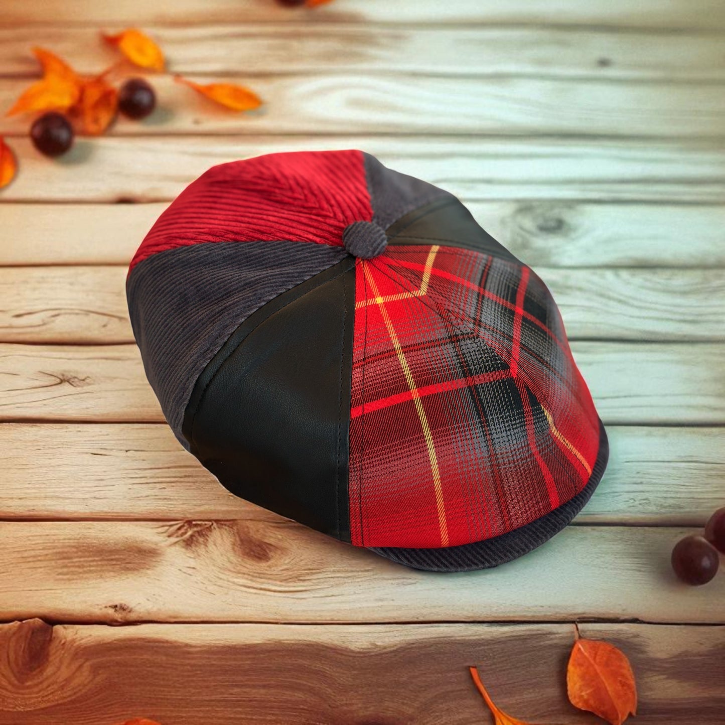 The Teufel Hunden Patchwork Newsboy Hales Speed Shop X FunkyBrims Collab (with Pin)