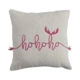 Ho Ho Ho & Tassels Pillow