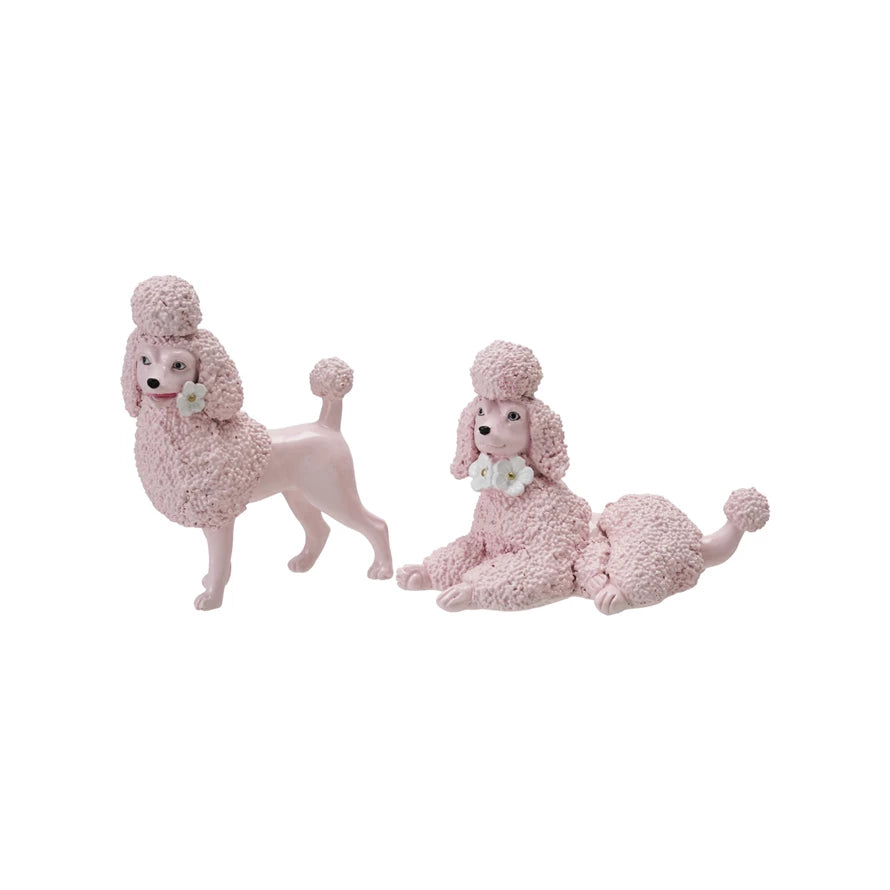 Pink Poodle Statue